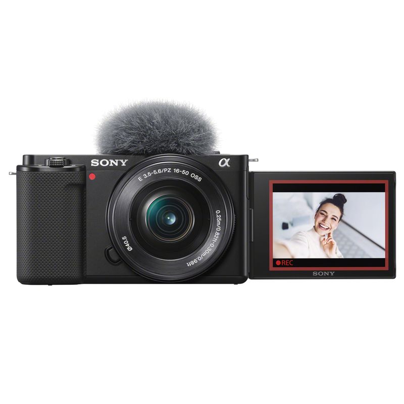 Cámara digital con lente intercambiable para vloggers