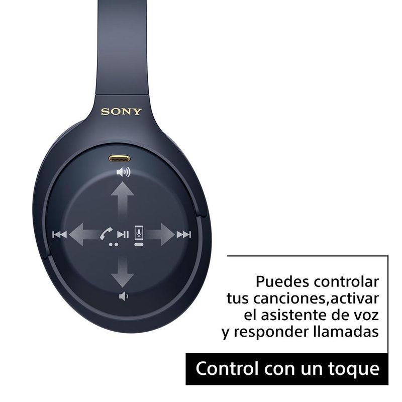 Sony WH-1000XM4 Auriculares inalámbricos premium con cancelación de ruido  con micrófono para llamadas telefónicas y control de voz Alexa, azul