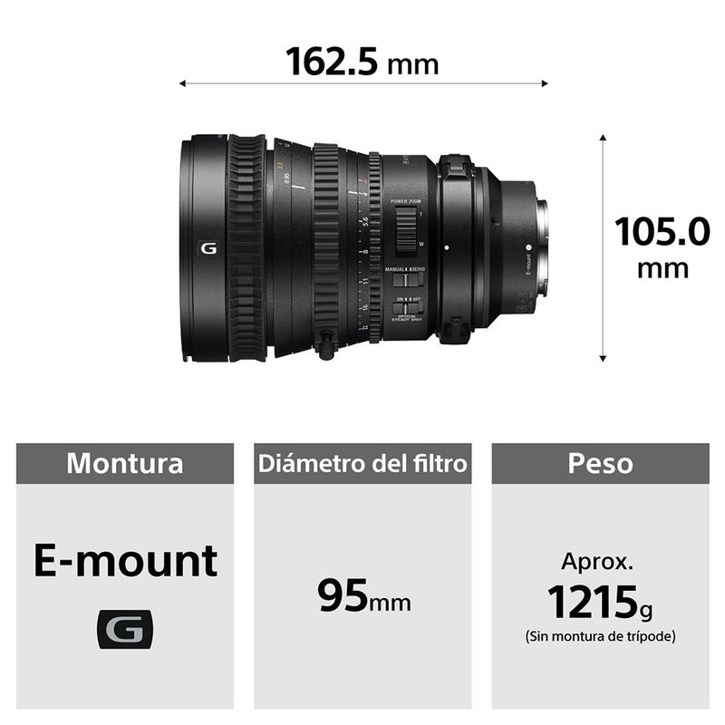 FE PZ 28-135 mm F4 G OSS | Sony Store Mexico - Sony Store México FE PZ 28-135 mm F4 G OSS | Sony Store Mexico - Sony Store México