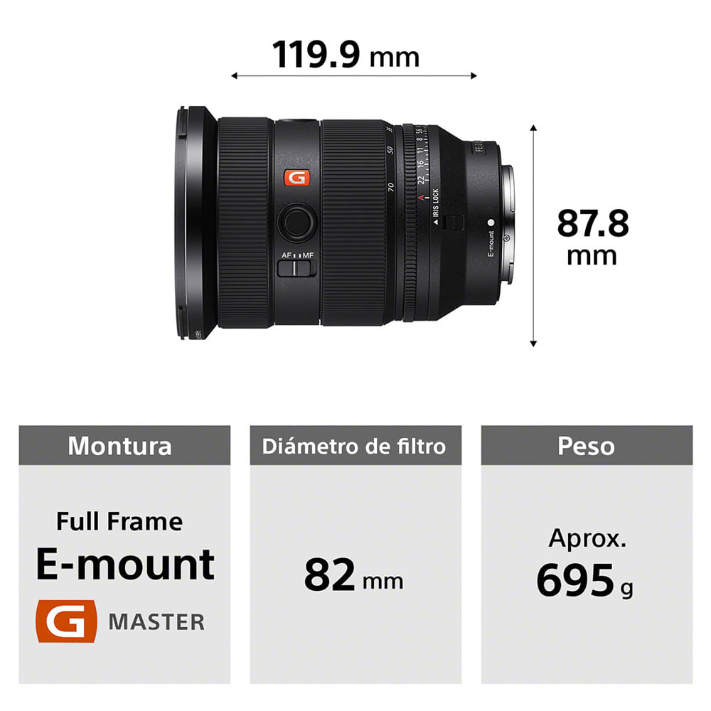 Objetivo Sony FE 24-70mm F/2.8 GM II comprar al mejor precio