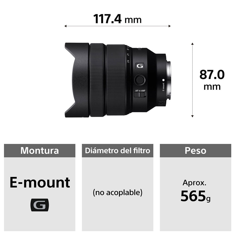 FE 12-24mm F4 G | Sony Store Mexico - Sony Store México