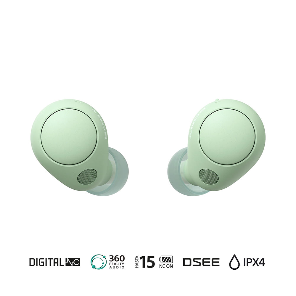 Sony WF-C500 - Auriculares inámbricos Bluetooth con micrófono y Resistencia  al Agua IPX4, Color Verde