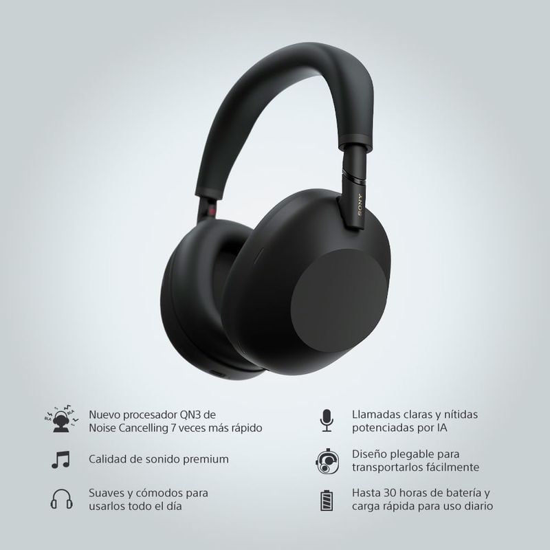 1000X Series Audífonos inalámbricos con noise cancelling WH